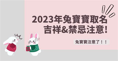 水兔寶寶|2023兔寶寶取名吉祥＆禁忌用字｜有這個字一生不愁 